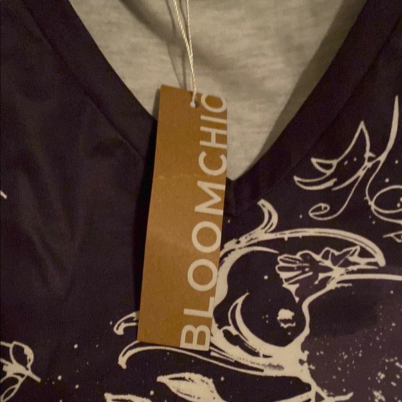 BloomChic Purple Graphic Short Sleeve Tee - Picture 2 of 6